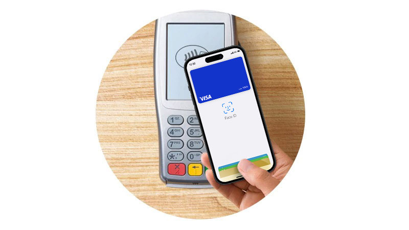 Payment by Visa card from your phone and POS terminal