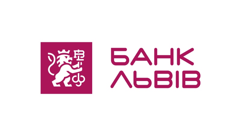 Bank Lviv logo. Visa Classic, Visa Gold, Visa Platinum, Visa Signature, Visa Infinite