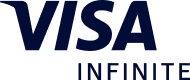 Visa Infinite dark logo.